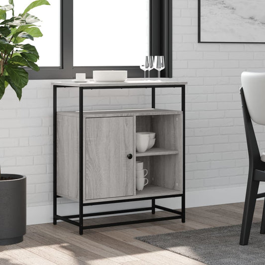 Sideboard Grau Sonoma 69x35x80 cm Holzwerkstoff - Pazzar.ch