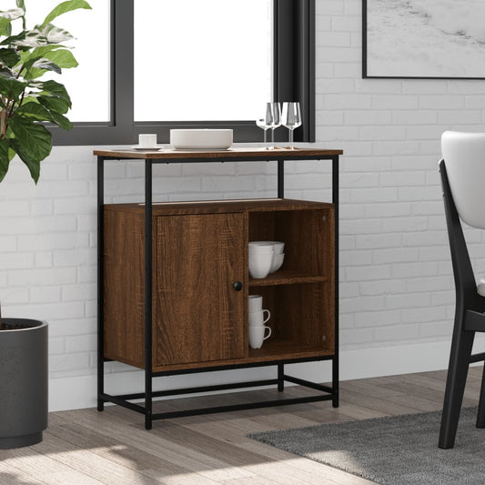 Sideboard Braun Eichen-Optik 69x35x80 cm Holzwerkstoff - Pazzar.ch