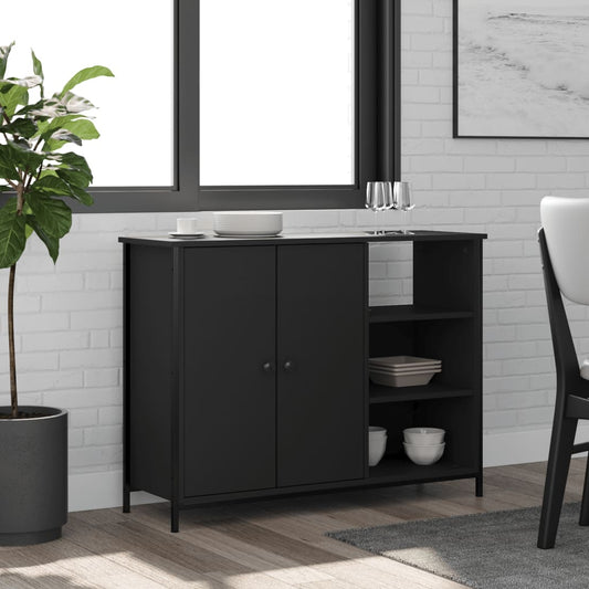 Sideboard Schwarz 100x33x75 cm Holzwerkstoff - Pazzar.ch