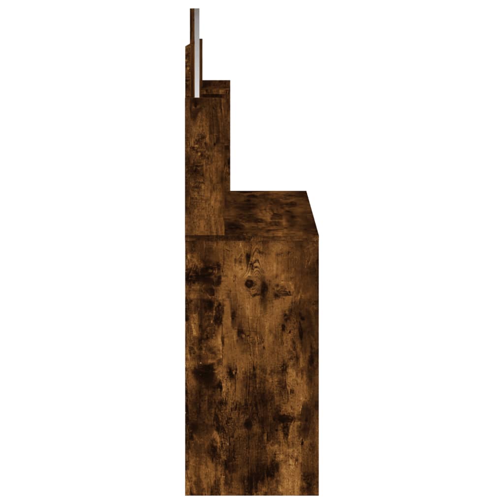 Schminktisch mit Spiegel Räuchereiche 96x39x142 cm - Pazzar.ch