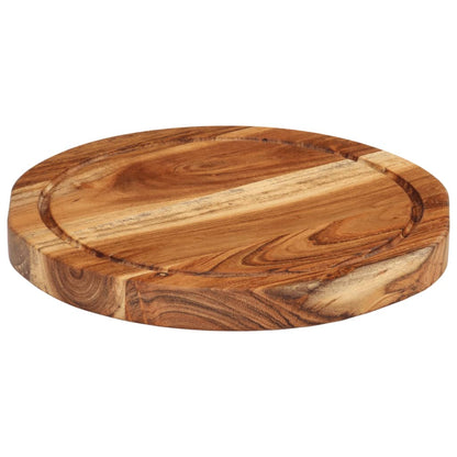 Schneidebrett Ø25x2,5 cm Massivholz Akazie - Pazzar.ch
