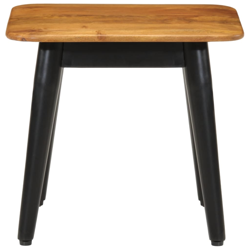 Couchtisch 45x45x40 cm Massivholz Mango und Eisen - Pazzar.ch
