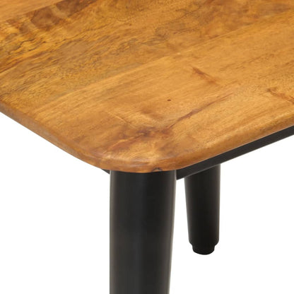 Couchtisch 45x45x40 cm Massivholz Mango und Eisen - Pazzar.ch
