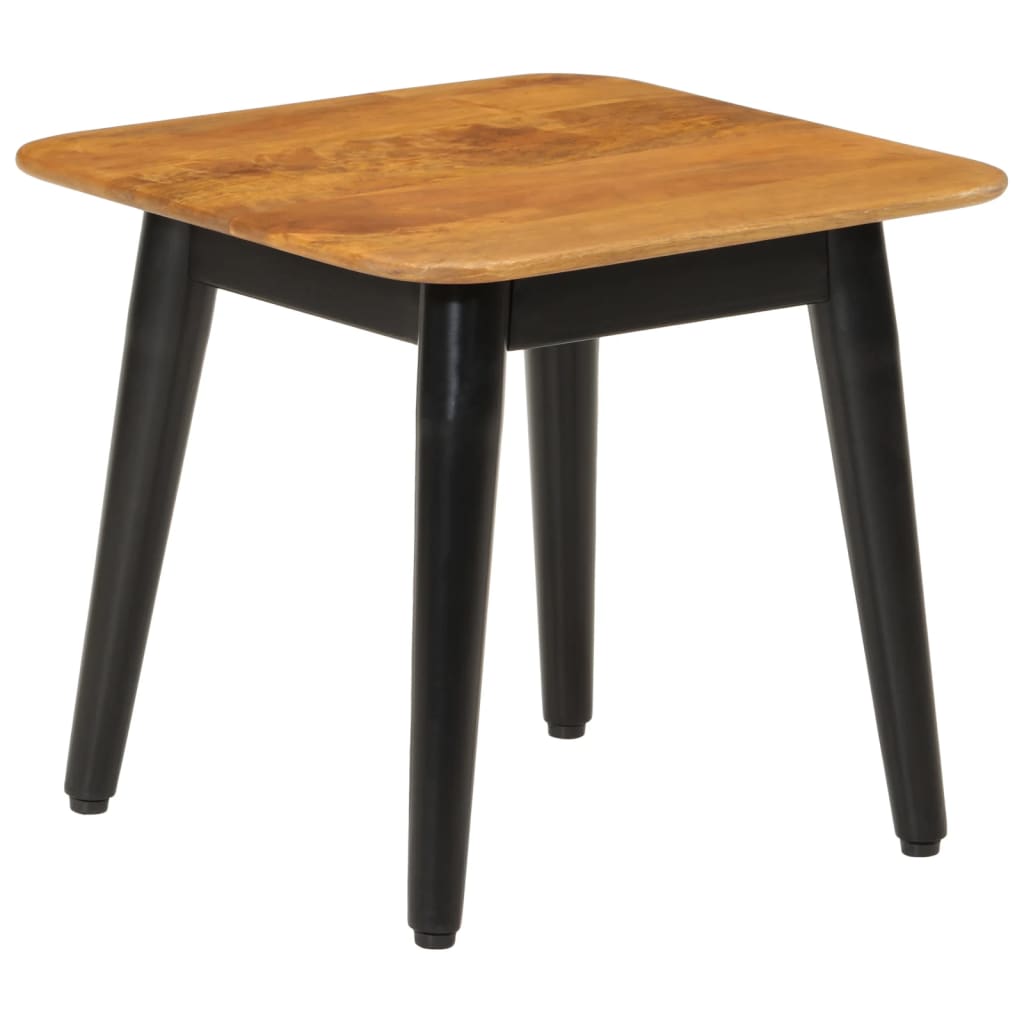 Couchtisch 45x45x40 cm Massivholz Mango und Eisen - Pazzar.ch