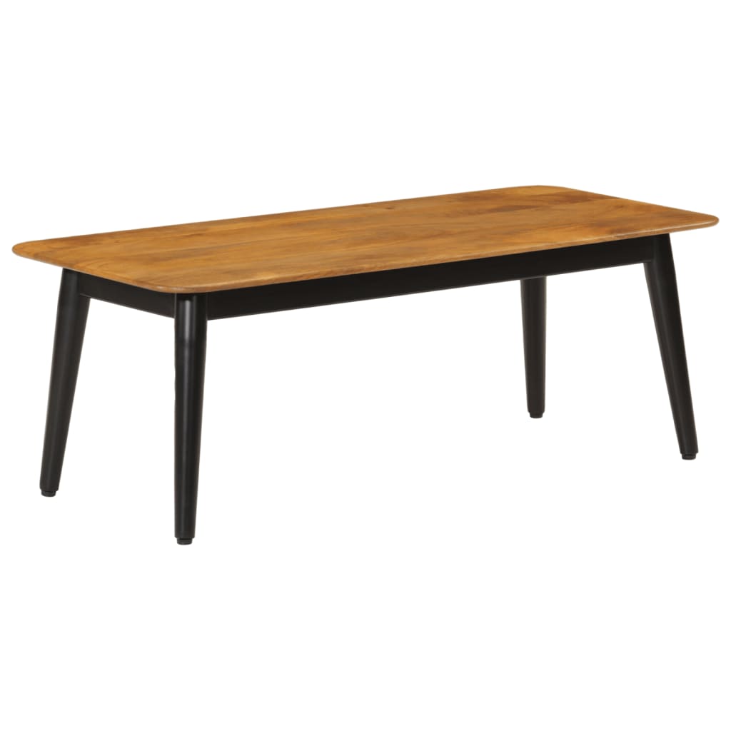 Couchtisch 110x50x40 cm Massivholz Mango und Eisen - Pazzar.ch