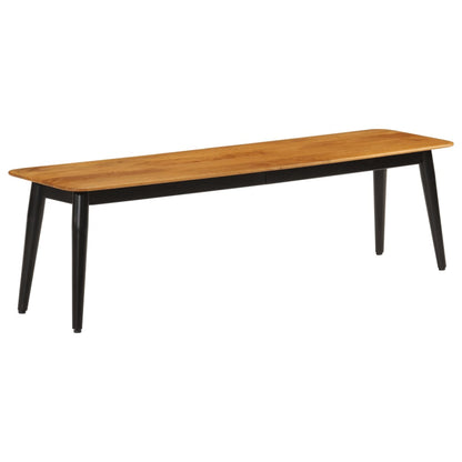 Sitzbank 160x40x45 cm Massivholz Mango und Eisen - Pazzar.ch