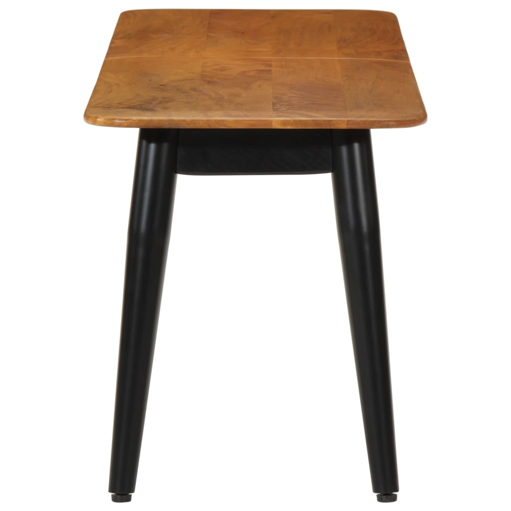 Sitzbank 160x40x45 cm Massivholz Mango und Eisen - Pazzar.ch