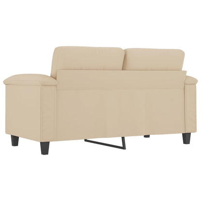 2-Sitzer-Sofa Creme 120 cm Mikrofasergewebe - Pazzar.ch