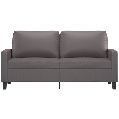 2-Sitzer-Sofa Grau 140 cm Kunstleder - Pazzar.ch