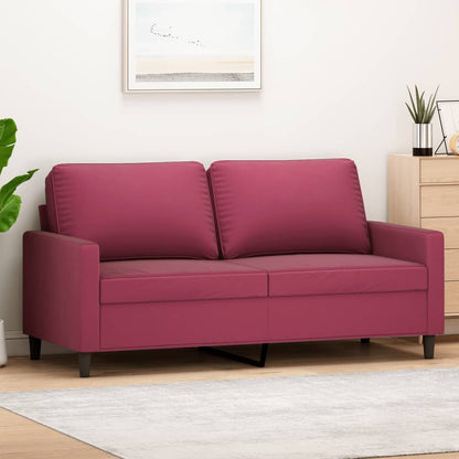 2-Sitzer-Sofa Weinrot 140 cm Samt - Pazzar.ch