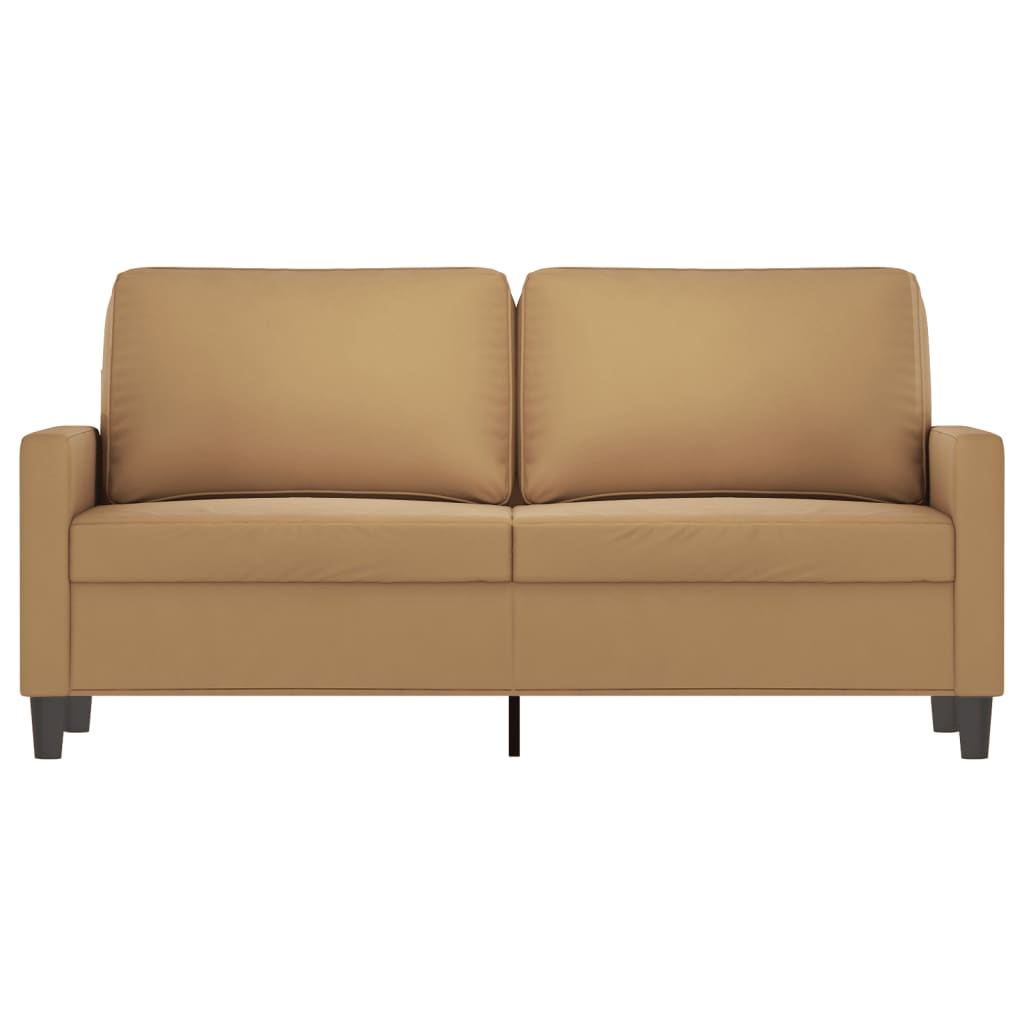 2-Sitzer-Sofa Braun 140 cm Samt - Pazzar.ch