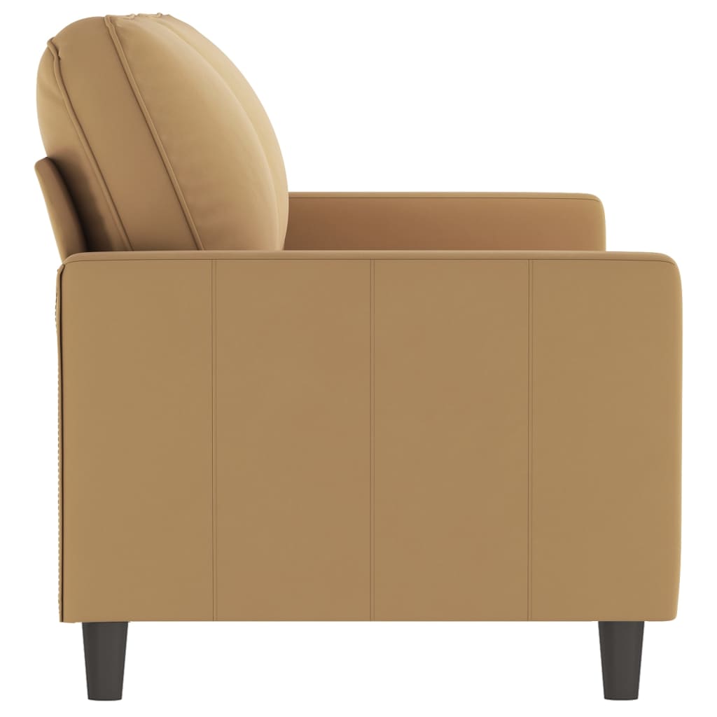 2-Sitzer-Sofa Braun 140 cm Samt - Pazzar.ch