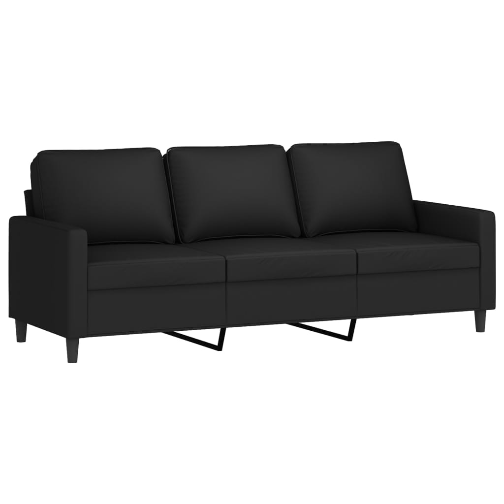 3-Sitzer-Sofa Schwarz 180 cm Samt - Pazzar.ch