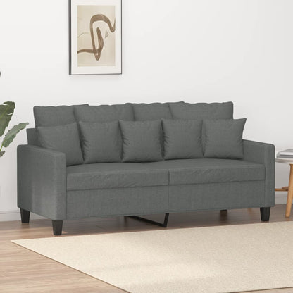 2-Sitzer-Sofa Dunkelgrau 140 cm Stoff - Pazzar.ch