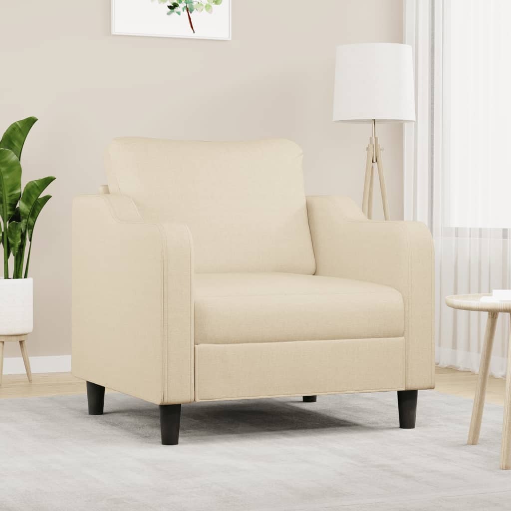 Sessel Creme 60 cm Stoff - Pazzar.ch