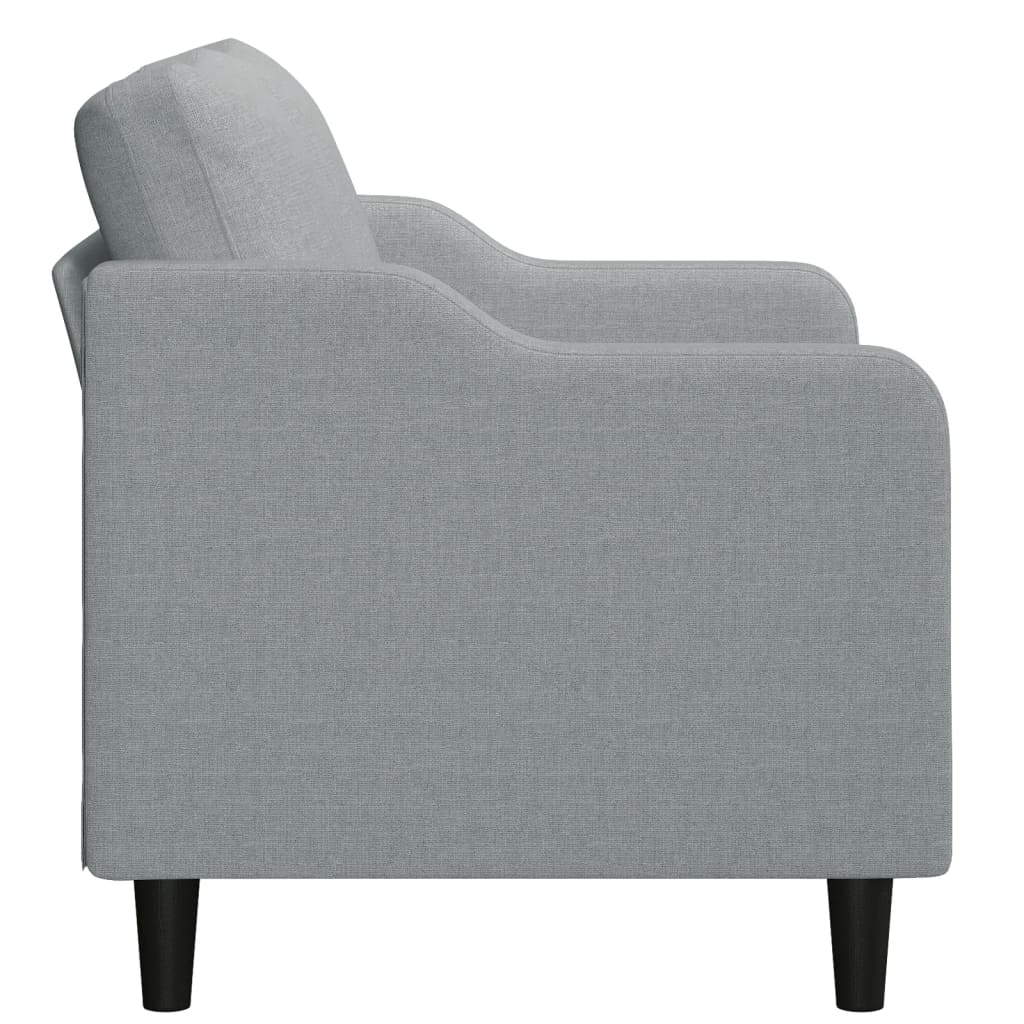 2-Sitzer-Sofa Hellgrau 120 cm Stoff - Pazzar.ch