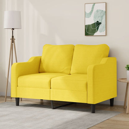 2-Sitzer-Sofa Hellgelb 120 cm Stoff - Pazzar.ch