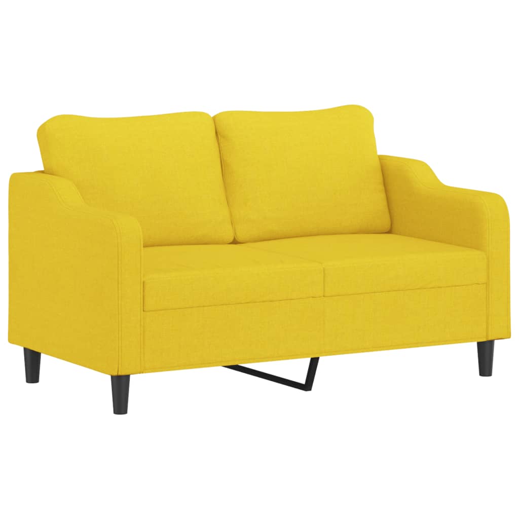 2-Sitzer-Sofa Hellgelb 140 cm Stoff - Pazzar.ch