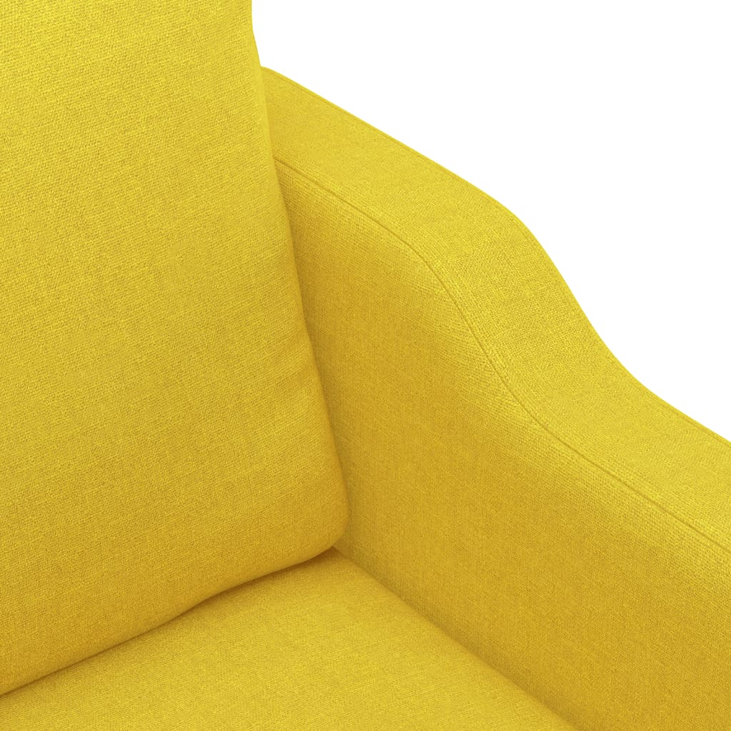 2-Sitzer-Sofa Hellgelb 140 cm Stoff - Pazzar.ch