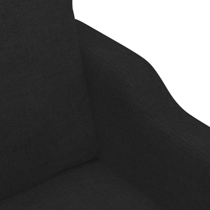 3-Sitzer-Sofa Schwarz 180 cm Stoff - Pazzar.ch