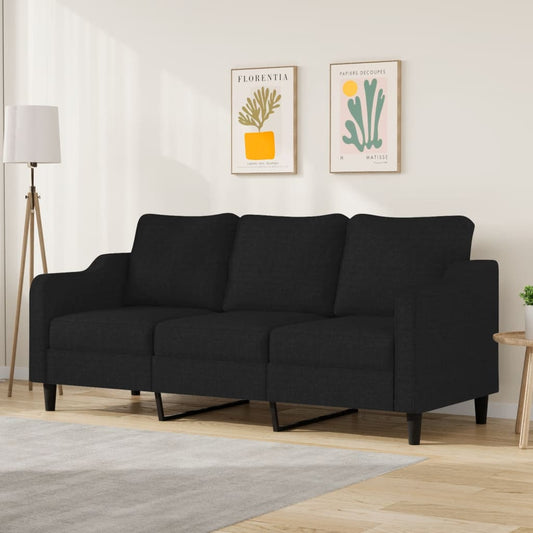 3-Sitzer-Sofa Schwarz 180 cm Stoff - Pazzar.ch