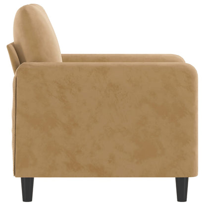 Sessel Braun 60 cm Samt - Pazzar.ch