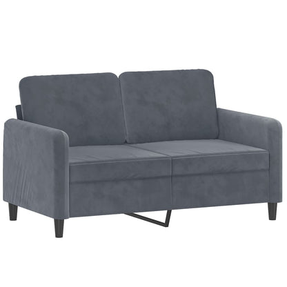 2-Sitzer-Sofa Dunkelgrau 120 cm Samt - Pazzar.ch