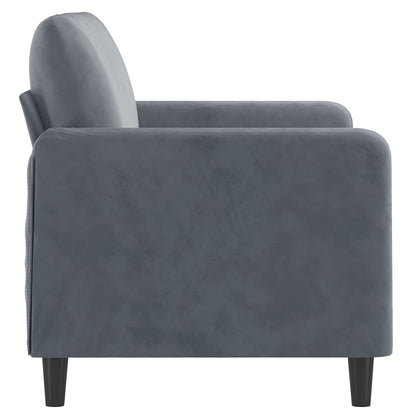 2-Sitzer-Sofa Dunkelgrau 120 cm Samt - Pazzar.ch