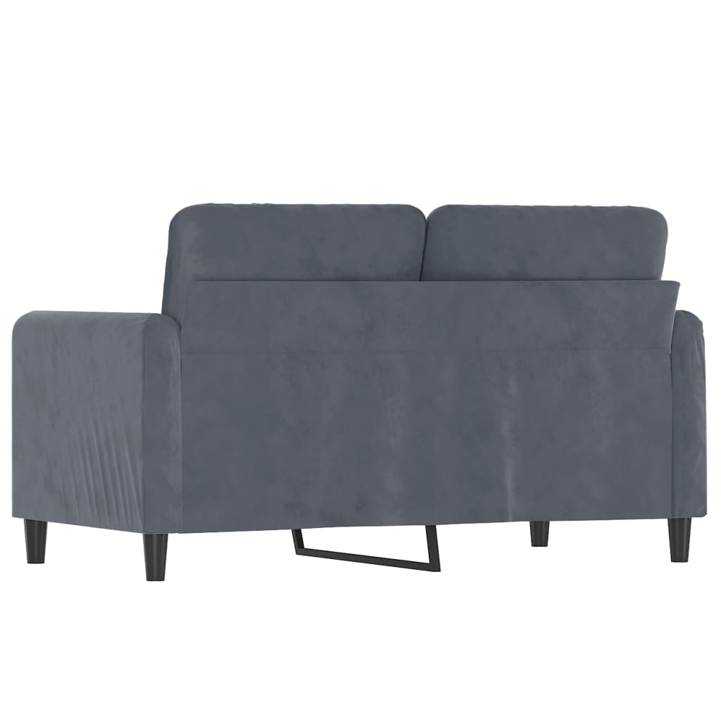 2-Sitzer-Sofa Dunkelgrau 120 cm Samt - Pazzar.ch