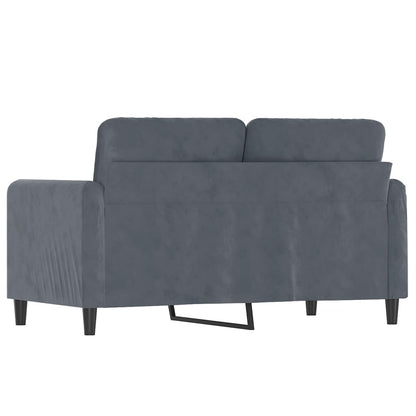 2-Sitzer-Sofa Dunkelgrau 120 cm Samt - Pazzar.ch