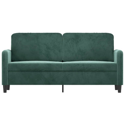 2-Sitzer-Sofa Dunkelgrün 140 cm Samt - Pazzar.ch