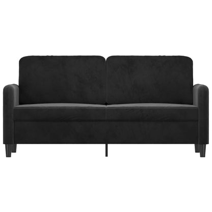 2-Sitzer-Sofa Schwarz 140 cm Samt - Pazzar.ch