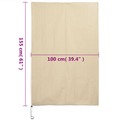 Wintervlies mit Reißverschluss 2 Stk. 70 g/m² 1x1,55 m - Pazzar.ch