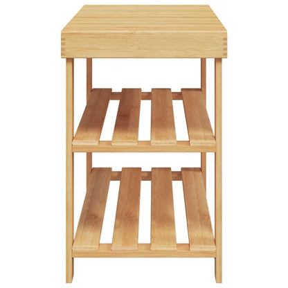Schuhregal mit 3 Ablagen 70x27,5x45 cm Bambus - Pazzar.ch