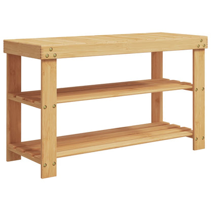 Schuhregal mit 3 Ablagen 70x27,5x45 cm Bambus - Pazzar.ch