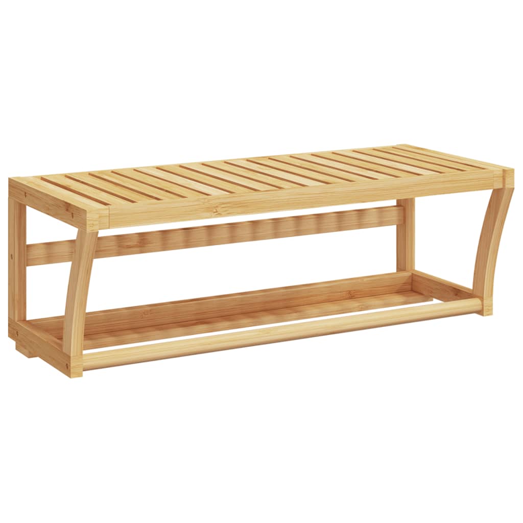 Handtuchregal Wandmontage 60x25x20 cm Bambus - Pazzar.ch