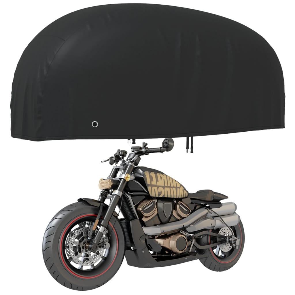 Motorrad-Abdeckung Schwarz 245x105x125 cm 210D Oxford