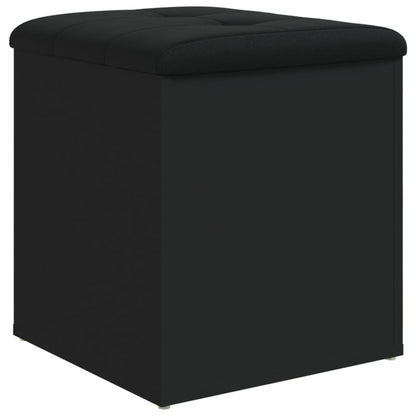 Sitzbank mit Stauraum Schwarz 42x42x45 cm Holzwerkstoff - Pazzar.ch