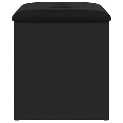 Sitzbank mit Stauraum Schwarz 42x42x45 cm Holzwerkstoff - Pazzar.ch