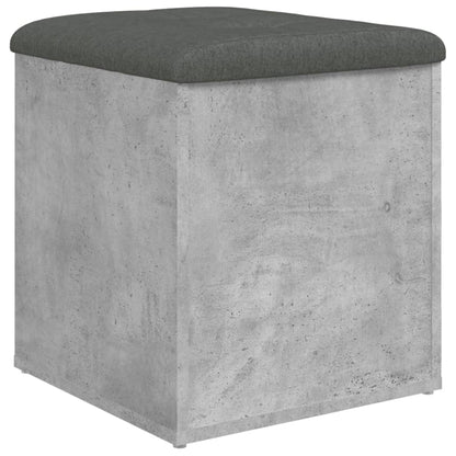Sitzbank mit Stauraum Betongrau 42x42x45 cm Holzwerkstoff - Pazzar.ch