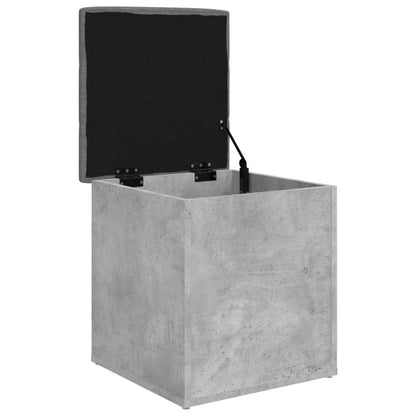 Sitzbank mit Stauraum Betongrau 42x42x45 cm Holzwerkstoff - Pazzar.ch