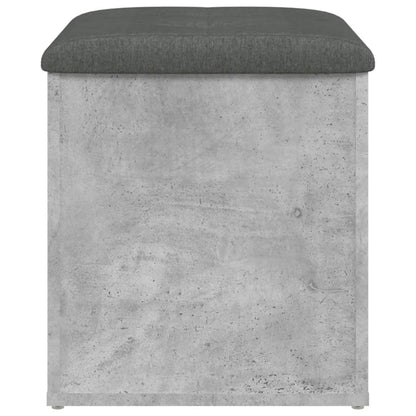 Sitzbank mit Stauraum Betongrau 42x42x45 cm Holzwerkstoff - Pazzar.ch