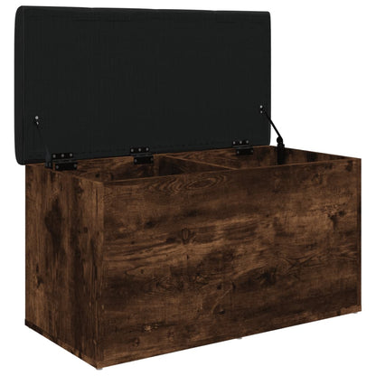 Sitzbank mit Stauraum Räuchereiche 82x42x45 cm Holzwerkstoff - Pazzar.ch