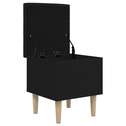 Sitzbank mit Stauraum Schwarz 42x42x46 cm Holzwerkstoff - Pazzar.ch