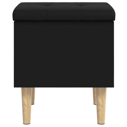 Sitzbank mit Stauraum Schwarz 42x42x46 cm Holzwerkstoff - Pazzar.ch