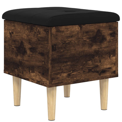 Sitzbank mit Stauraum Räuchereiche 42x42x46 cm Holzwerkstoff - Pazzar.ch