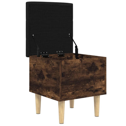 Sitzbank mit Stauraum Räuchereiche 42x42x46 cm Holzwerkstoff - Pazzar.ch