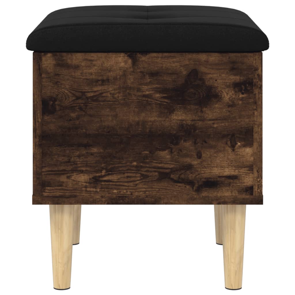 Sitzbank mit Stauraum Räuchereiche 42x42x46 cm Holzwerkstoff - Pazzar.ch