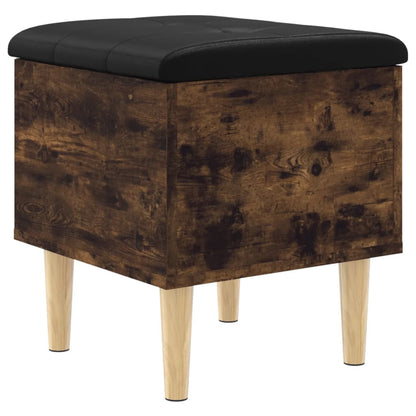 Sitzbank mit Stauraum Räuchereiche 42x42x46 cm Holzwerkstoff - Pazzar.ch