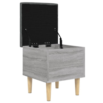 Sitzbank mit Stauraum Grau Sonoma 42x42x46 cm Holzwerkstoff - Pazzar.ch
